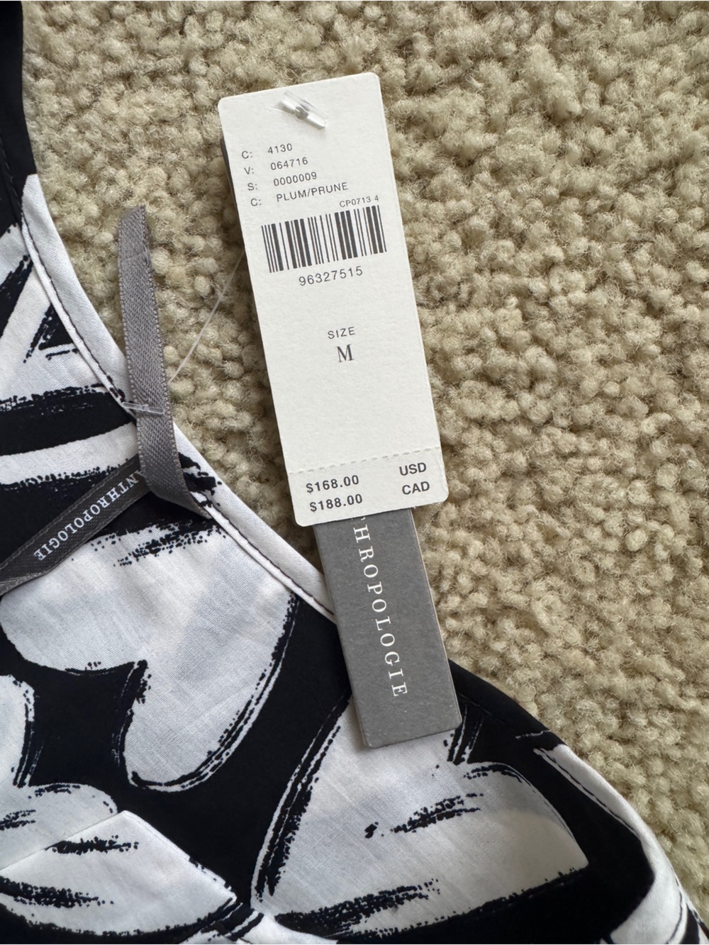 Anthropologie Somerset Black and White Heart-Print Maxi Dress - Picture 5 of 6